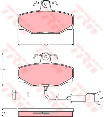 Тормозные колодки TRW GDB462