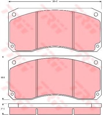 Тормозные колодки TRW GDB5008