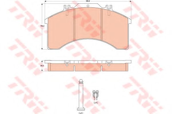 Тормозные колодки TRW GDB5022
