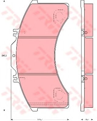 Тормозные колодки TRW GDB5024