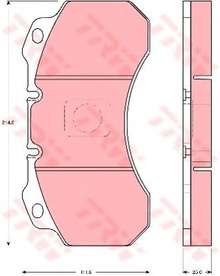 Тормозные колодки TRW GDB5071