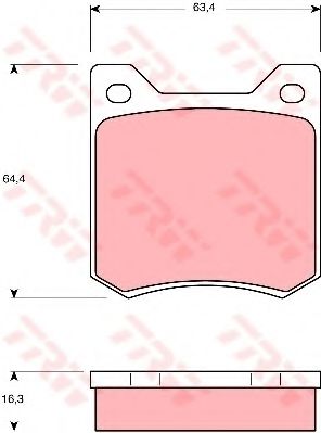 Тормозные колодки TRW GDB550