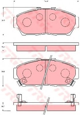 Тормозные колодки TRW GDB7091