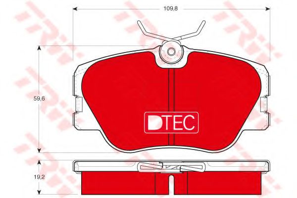 Тормозные колодки TRW GDB818DTE