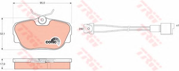 Тормозные колодки TRW GDB820