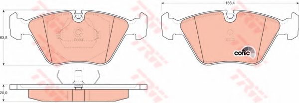 Тормозные колодки TRW GDB916