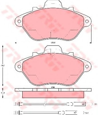 Тормозные колодки TRW GDB956