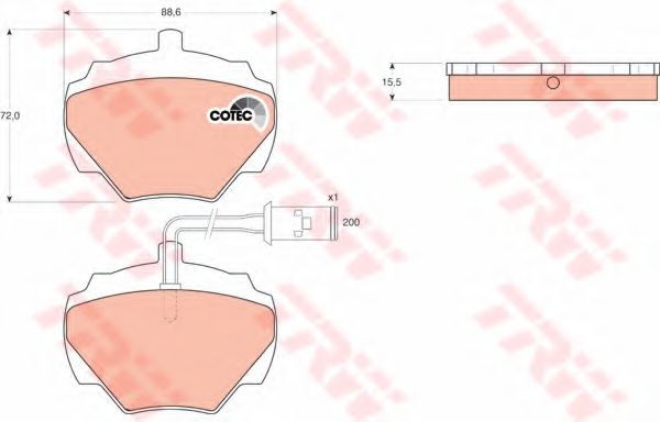 Тормозные колодки TRW GDB976