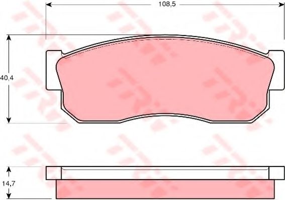 Тормозные колодки TRW GDB988
