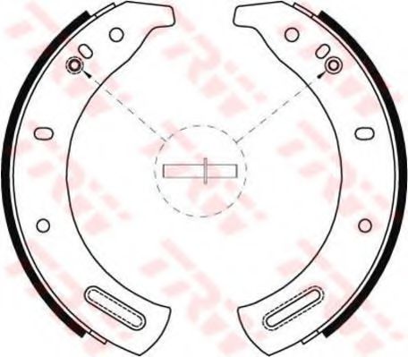 Тормозные колодки барабанные TRW GS6107