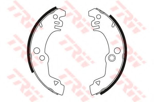 Тормозные колодки барабанные TRW GS6135 Тормозные колодки барабанные TRW GS6135