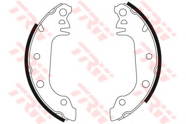 Тормозные колодки барабанные TRW GS6139 Тормозные колодки барабанные TRW GS6139