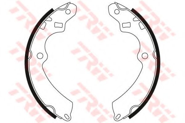 Тормозные колодки барабанные TRW GS6242 Тормозные колодки барабанные TRW GS6242