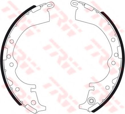 Тормозные колодки барабанные TRW GS7333