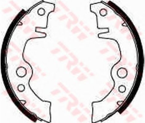Тормозные колодки барабанные TRW GS8021