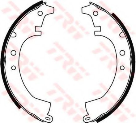 Тормозные колодки барабанные TRW GS8047