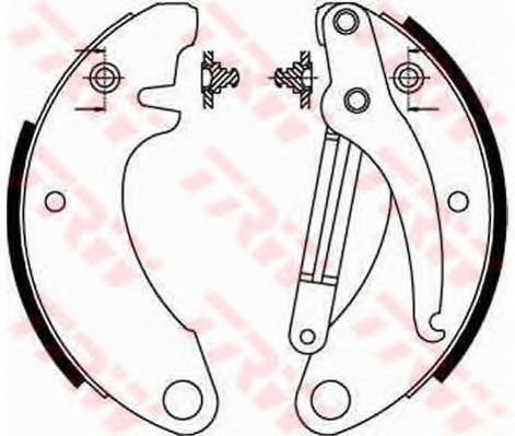 Тормозные колодки барабанные TRW GS8052