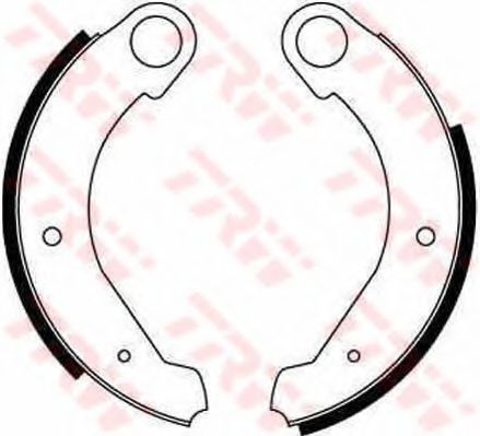 Тормозные колодки барабанные TRW GS8053