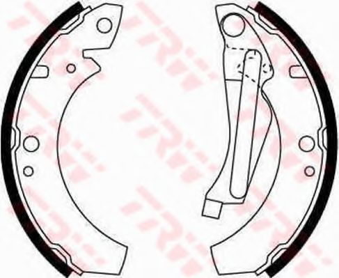 Тормозные колодки барабанные TRW GS8066
