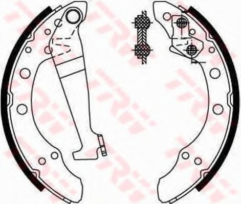 Тормозные колодки барабанные TRW GS8092