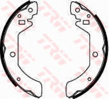 Тормозные колодки барабанные TRW GS8111