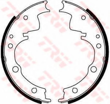 Тормозные колодки барабанные TRW GS8148