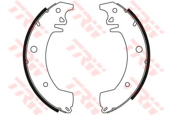 Тормозные колодки барабанные TRW GS8154 Тормозные колодки барабанные TRW GS8154