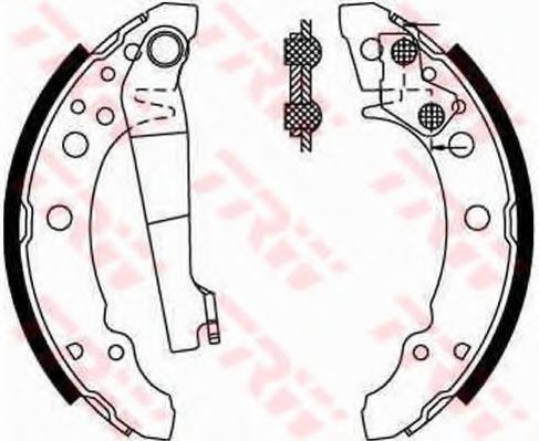 Тормозные колодки барабанные TRW GS8166