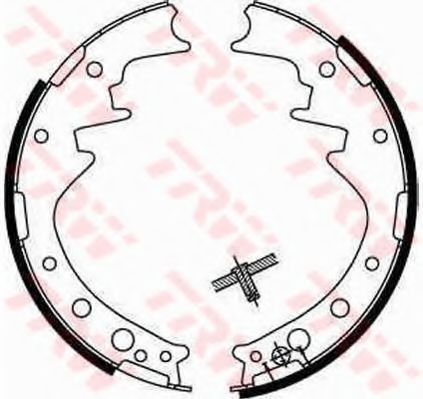 Тормозные колодки барабанные TRW GS8170