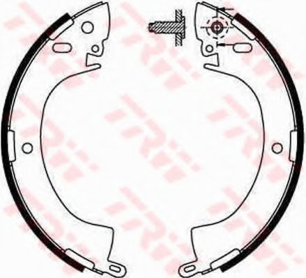 Тормозные колодки барабанные TRW GS8185