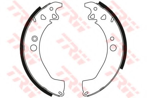 Тормозные колодки барабанные TRW GS8192 Тормозные колодки барабанные TRW GS8192