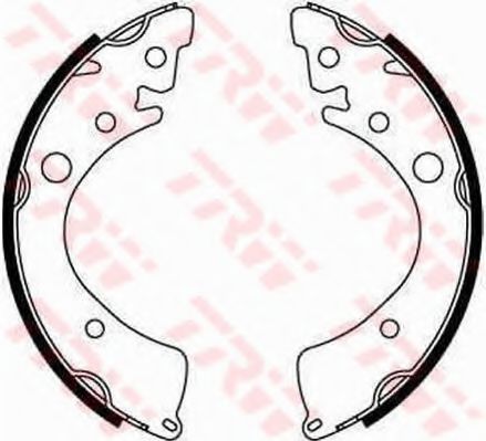 Тормозные колодки барабанные TRW GS8201