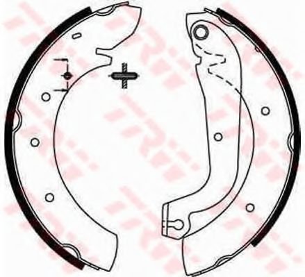 Тормозные колодки барабанные TRW GS8207