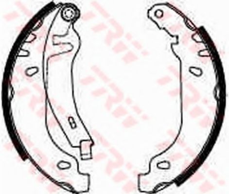 Тормозные колодки барабанные TRW GS8211