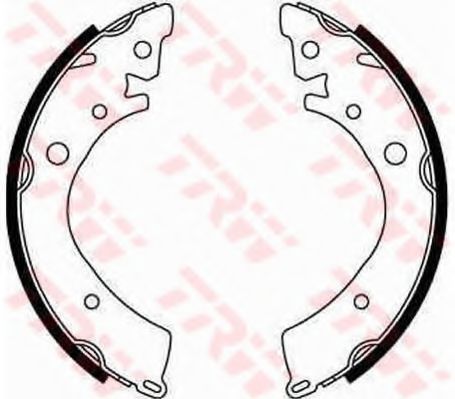 Тормозные колодки барабанные TRW GS8215