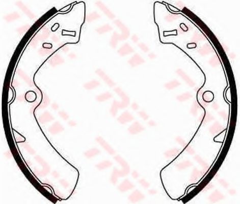 Тормозные колодки барабанные TRW GS8260
