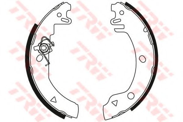 Тормозные колодки барабанные TRW GS8280 Тормозные колодки барабанные TRW GS8280