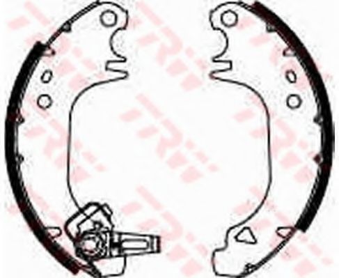 Тормозные колодки барабанные TRW GS8322