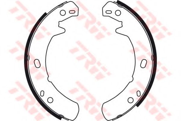 Тормозные колодки барабанные TRW GS8429 Тормозные колодки барабанные TRW GS8429