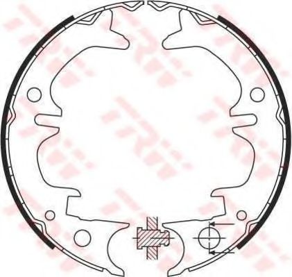 Тормозные колодки барабанные TRW GS8430