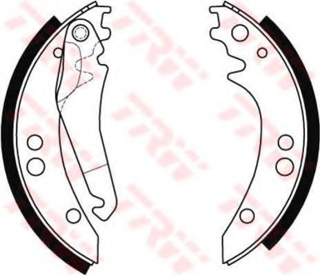 Тормозные колодки барабанные TRW GS8434