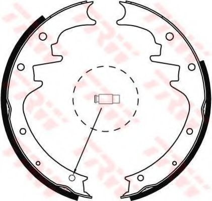 Тормозные колодки барабанные TRW GS8444