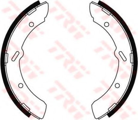 Тормозные колодки барабанные TRW GS8459