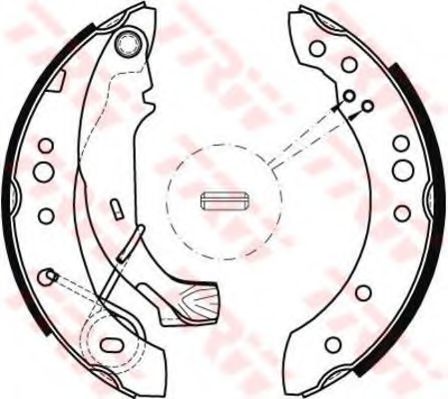 Тормозные колодки барабанные TRW GS8467