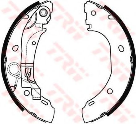 Тормозные колодки барабанные TRW GS8472