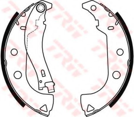 Тормозные колодки барабанные TRW GS8484