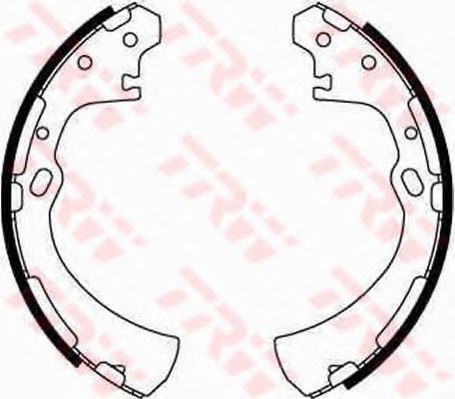 Тормозные колодки барабанные TRW GS8512
