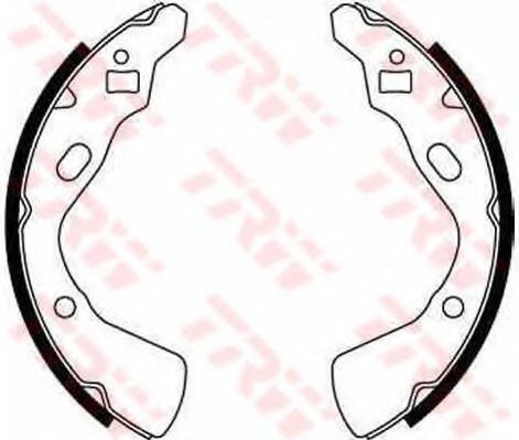 Тормозные колодки барабанные TRW GS8519