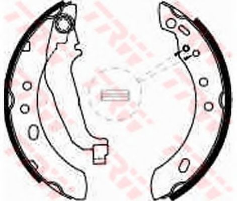 Тормозные колодки барабанные TRW GS8527