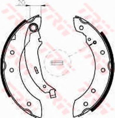Тормозные колодки барабанные TRW GS8534